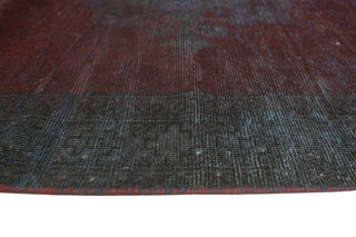 Vintage Distressed Overdyed Rayford Burgundy Runner
