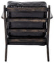 Irondale Brooks Lounge Chair, Black Wash Weathered