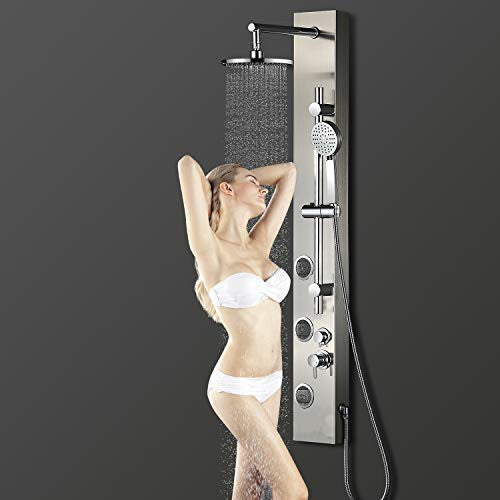 Fontana Ermanno Full Body Shower Massage Panel With Rain Shower Head