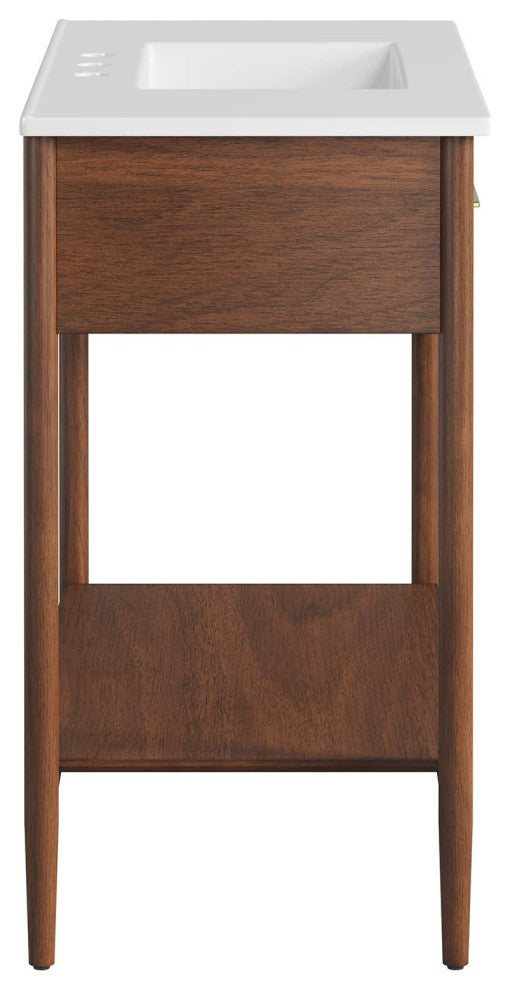 Zaire 36" Bathroom Vanity - Walnut White