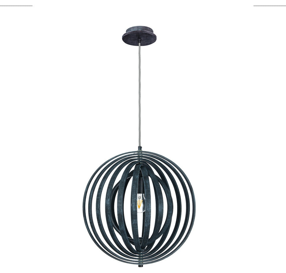 Abruzzo Small 1-Light Pendant, Navy Blue