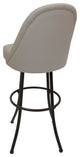 Swivel Counter 26" 30" Extra Tall 34" Metal Bar Stool M-235, Ocean Beige - Coffe