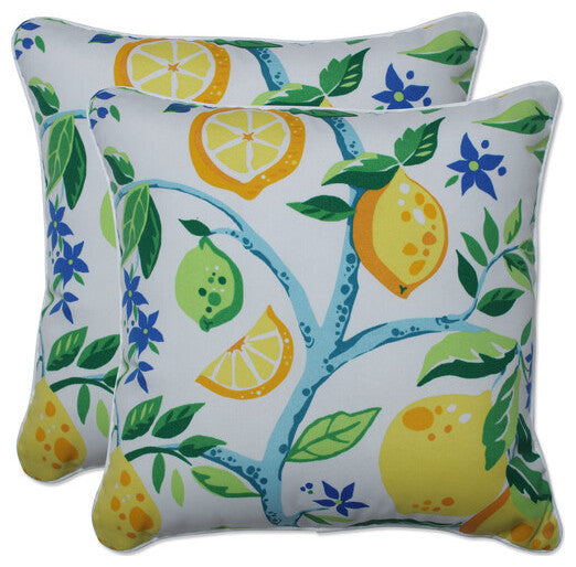Lemon Tree Yellow 25-inch Floor Pillow