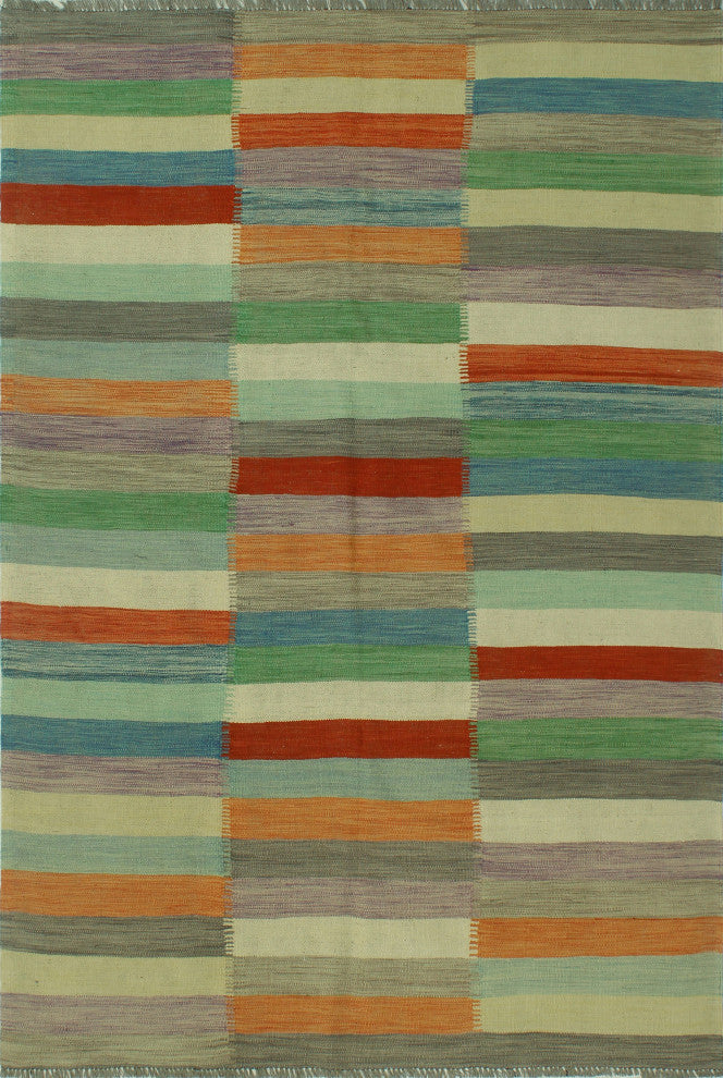 Winchester Kilim Said Red/Brown Rug, 5'4x7'11