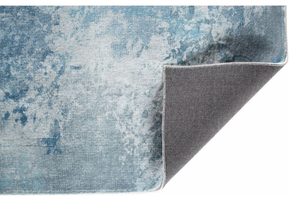 KAS Roxy 2803 Blue Nebula Area Rug, 2'x7' Runner