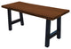 Live Edge Locust Ridgemont Table, Mushroom Stain, 6 Foot