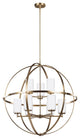 Generation Lighting Lighting 9-Light Chandelier, Satin Bronze
