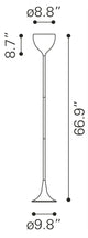 Neutrino Floor Lamp Chrome
