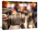 Modern Camera in City Electronics Shop, Contemporary Canvas Art Print, 60"x28"