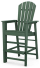 Polywood South Beach Bar Chair, Green