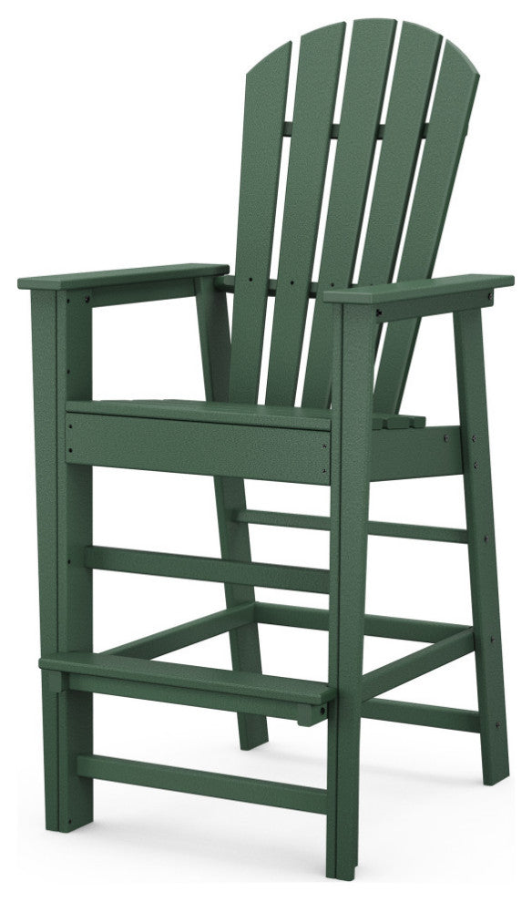 Polywood South Beach Bar Chair, Green