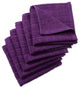 DII Solid Eggplant Windowpane Terry Dishcloth, Set of 6