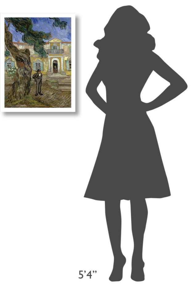 "Tree and Man (Saint Paul Hospital at Saint Remy)" Paper Art, 18"x24"