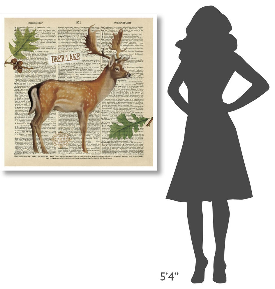 "Lodge Collage III" Digital Paper Print by Katie Pertiet, 38"x38"