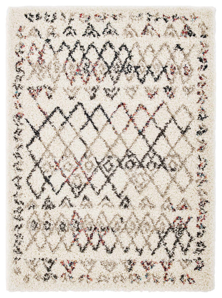 Area Rug Runner Floor Carpet, Rectangular, 5x8, Multi Colorful, Modern, Lounge