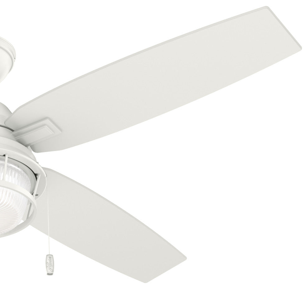 Hunter Fan Company Ocala Fresh White Ceiling Fan With Light, 52"