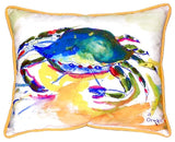 Green Crab Extra Large Zippered Pillow 20x24