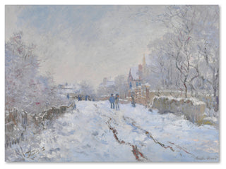 Monet 'Snow At Argenteuil' Canvas Art, 47 x 35