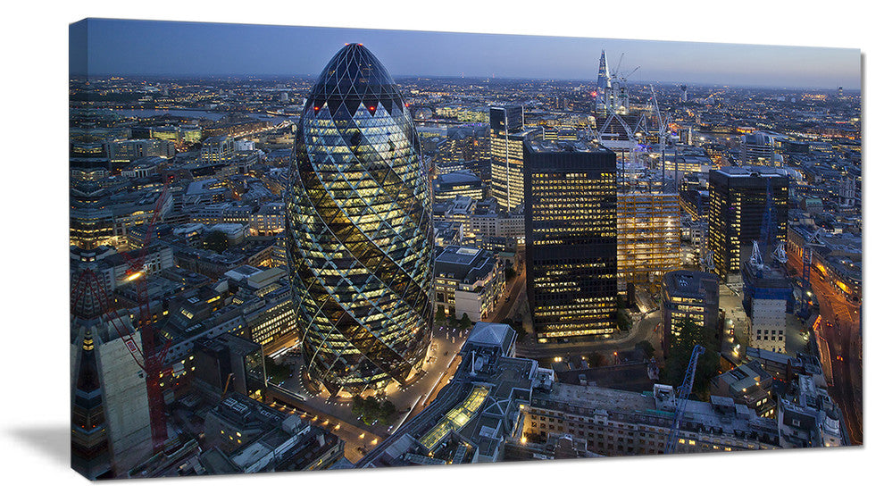 "London Skyline at Sunset" Canvas Print, 1 Panel