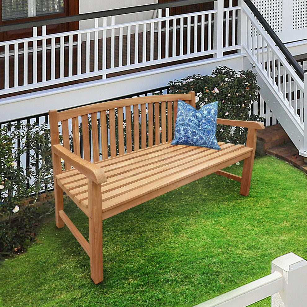 Seven Seas Teak Oval Bench
