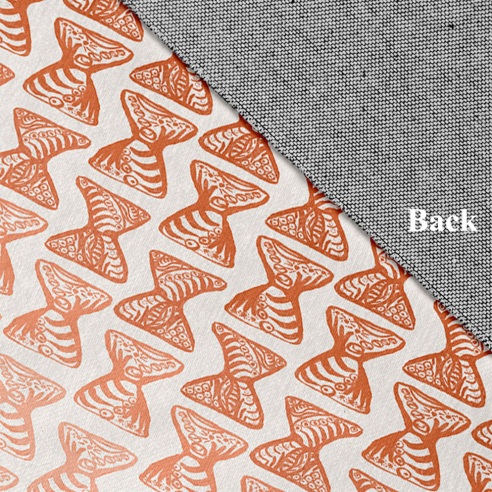 Ombre Bongo Rug, Orange, 5' Round