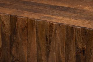 Denali Rectangle Cocktail Coffee Table Block Solid Wood