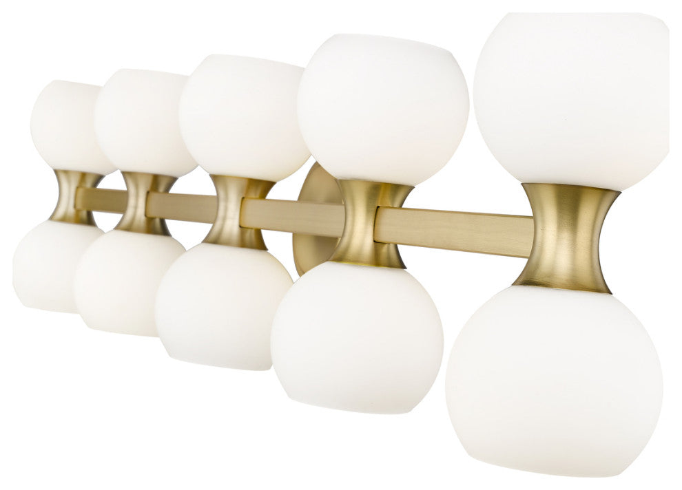 Z-LITE 10-Light Vanity, Modern Gold
