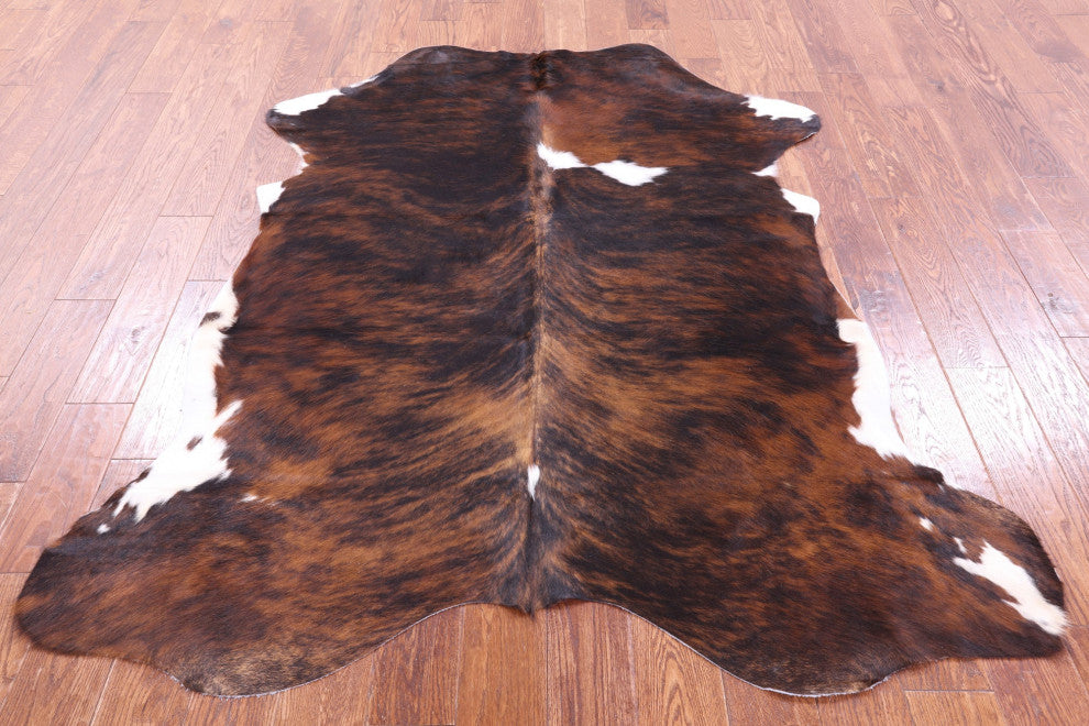 Brindle Natural Cowhide Rug 6' 5" X 5' 5" C1865