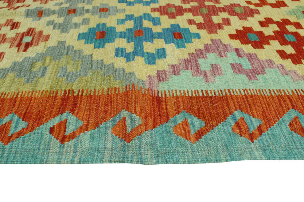 Sangat Kilim Shirley Rust/Blue Rug, 3'11x5'11