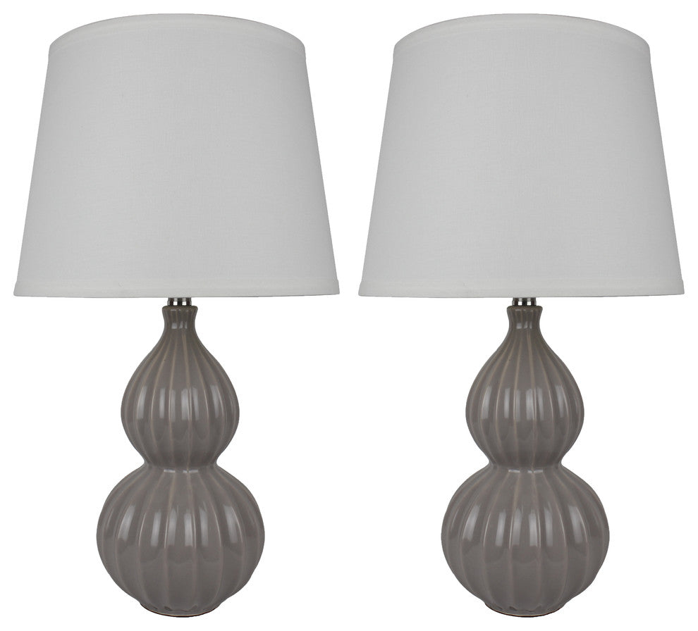 Urbanest Aiden Table Lamps, Set of 2, Taupe