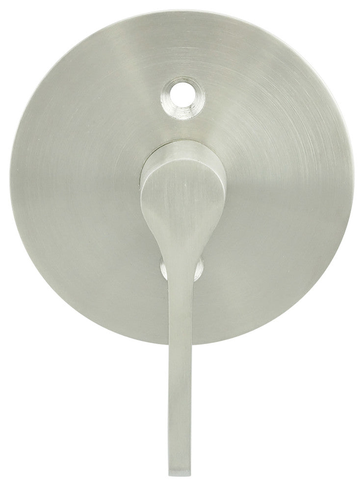 Barn Door Privacy Lock, Round Rose, 2.25" BS, TT17 ADA Turn, Satin Stainless