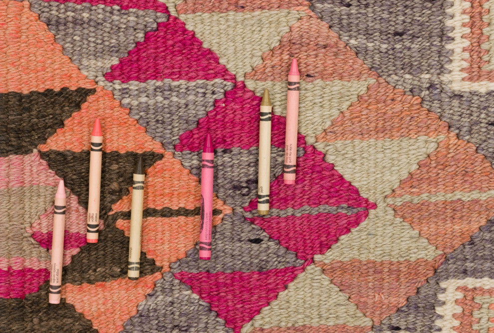 Vintage Turkish Kilim Runner 3' 1" x 11' 10", 37 in. x 142 in.