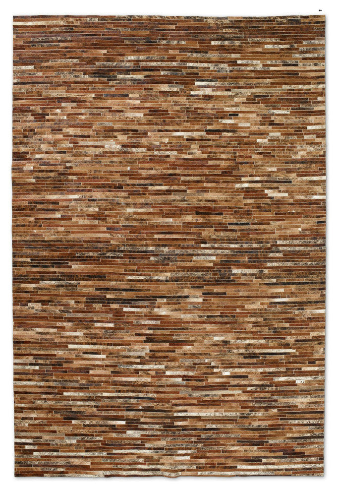 Cowhide Patchwork Rug, Miotaur, Jasper, 6' X 9'