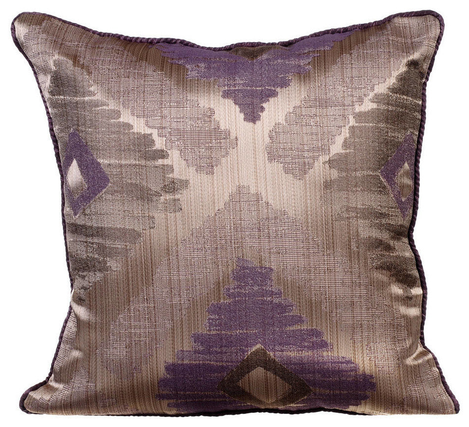 Purple Pillows For Bed 20"x20" Bed Lounge Pillow, Silk, Abstract Therapy