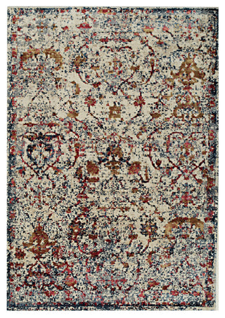 Hand Crafted Wool and Viscose Beige/Gold Contemporary, 5'x8'
