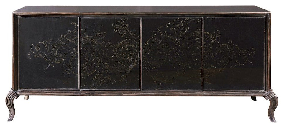 4 Door Media Credenza