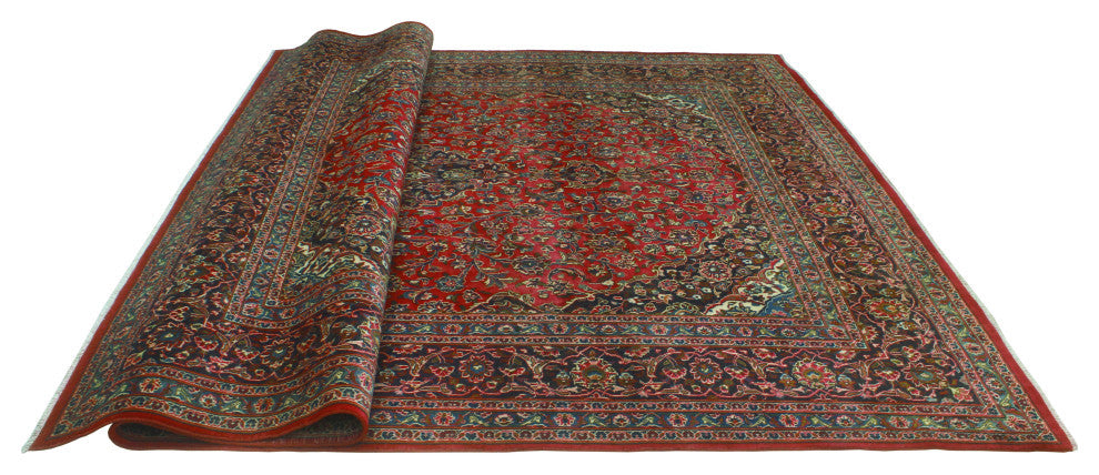 Fine Vintage Distressed Berker Red/Brown Rug, 9'5 x 12'9