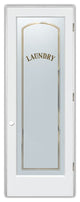 Laundry Door - Classic Arched Capitals - Primed - 30" x 96" - Knob on Left -...
