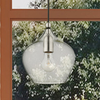 Livex Lighting Aldrich 1 Light Brushed Nickel Pendant