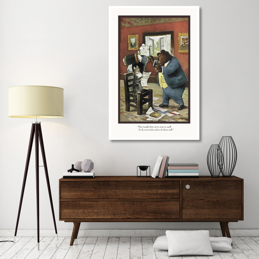 "Teddy Roosevelt's Bears: That Cat" Digital Paper Print by R.K. Culver, 42"x62"