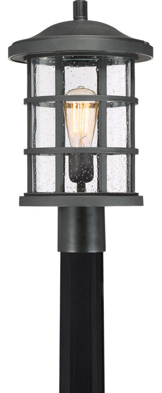 Quoizel CSE9010EK One Light Outdoor Post Mount Crusade Earth Black
