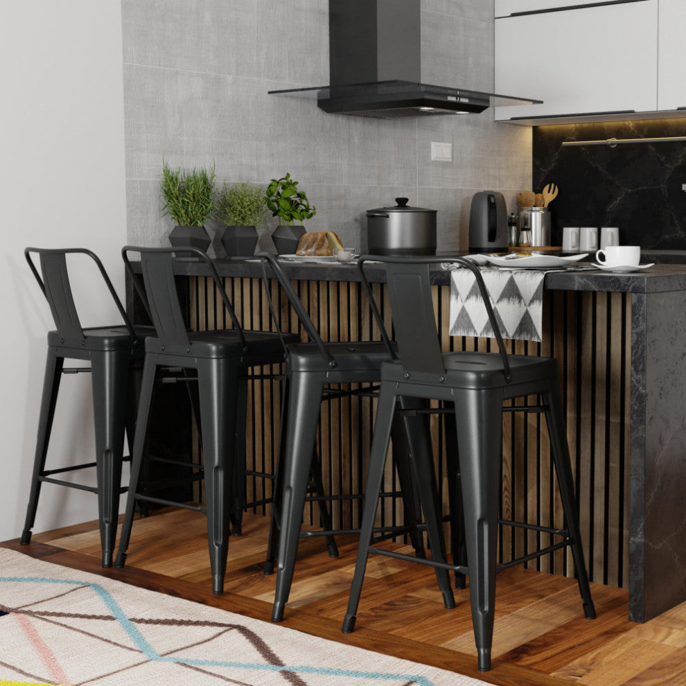 Rayne 30 inch Metal Bar Stool (Set of 4)