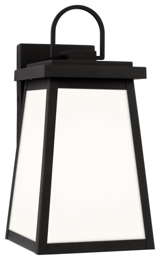 Founders Medium One Light Outdoor Wall Lantern, Black