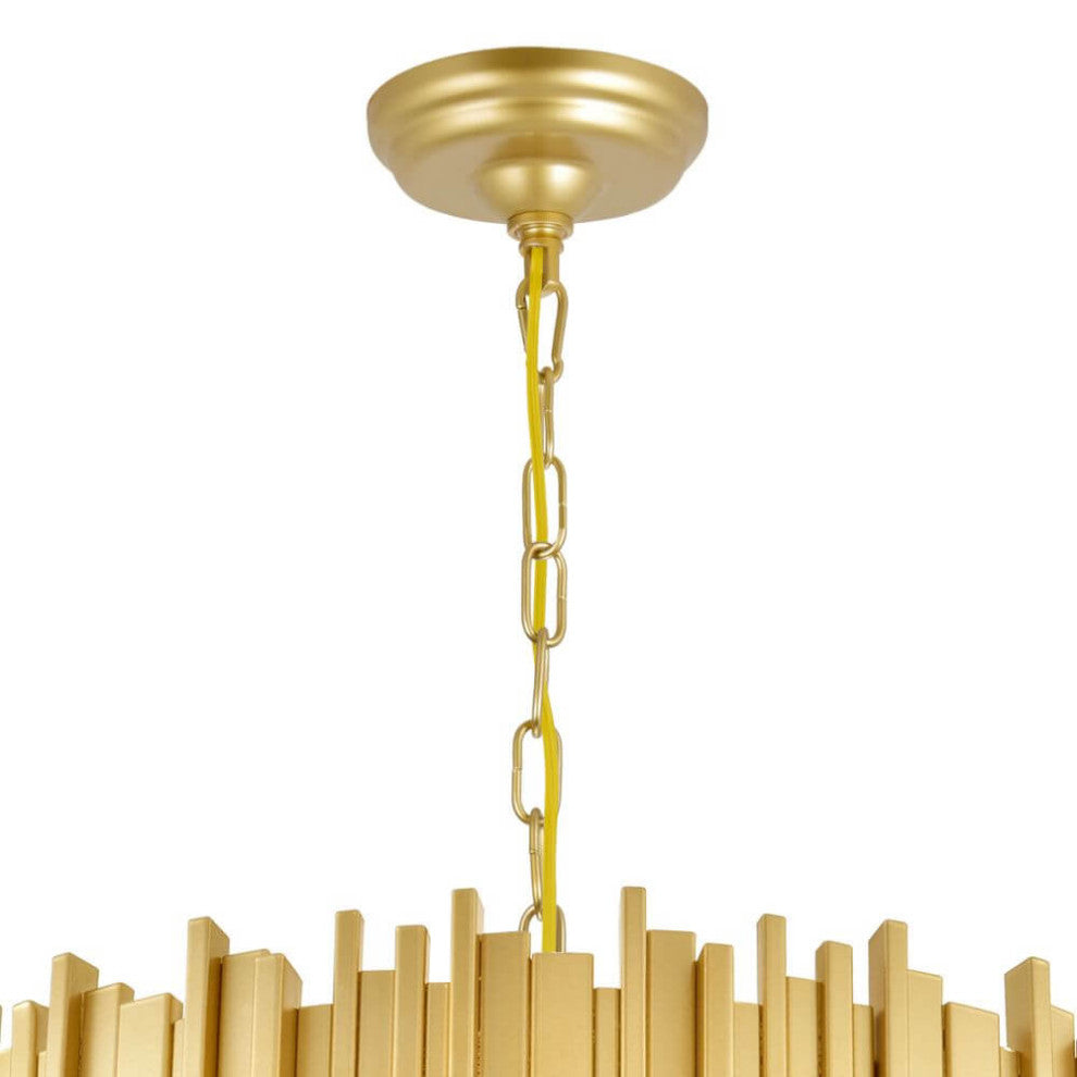 Chandelier, Medallion Gold, 24"