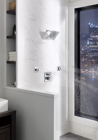 Delta Ara Angular Monitor Valve Trim, 3-Setting Integrated Diverter, Chrome