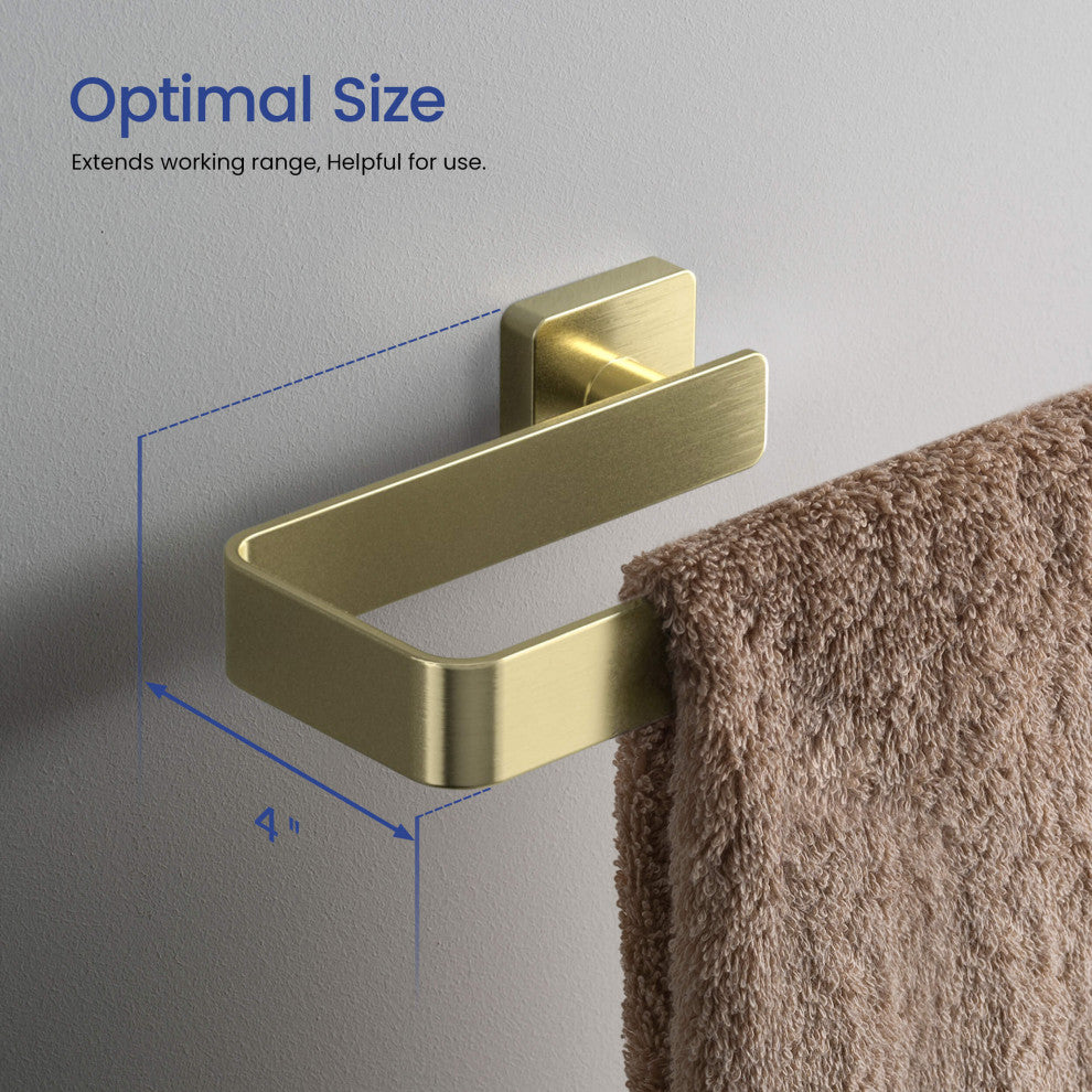 Blaze 2 Piece Bathroom Hardware Set, Brushed Gold