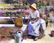 Theodore Robinson The Watering Pots, Gallery Wrapped Canvas Print, 20"x25"