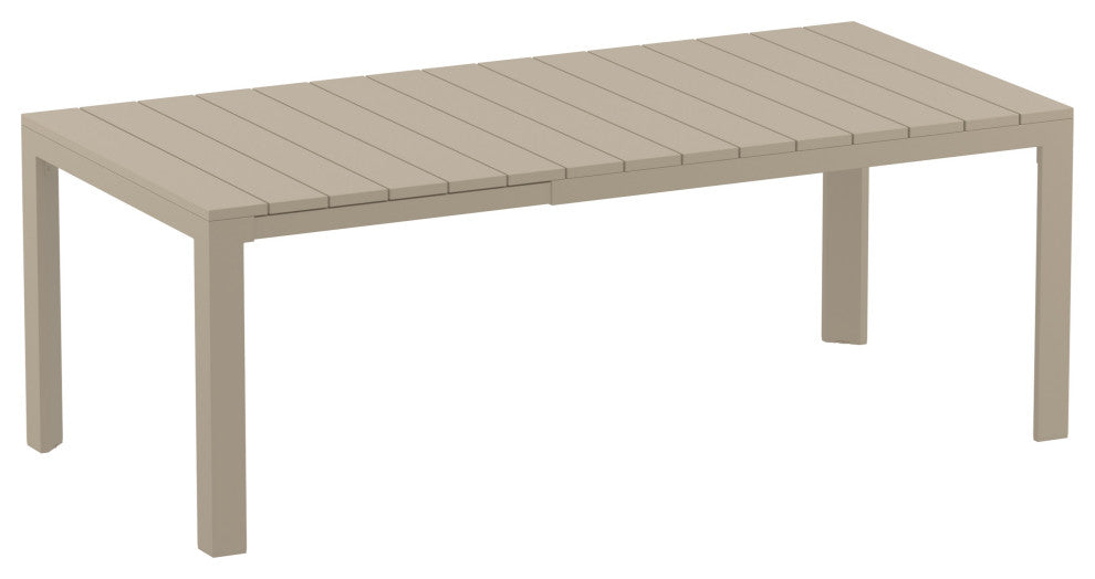 Atlantic Dining Table 55, 83" Extendable Taupe