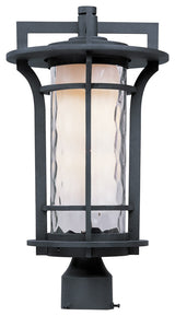 Maxim Oakville 1-Light Outdoor Pole/Post Lantern in Black Oxide - 30480WGBO