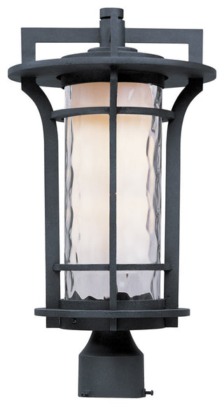 Maxim Oakville 1-Light Outdoor Pole/Post Lantern in Black Oxide - 30480WGBO